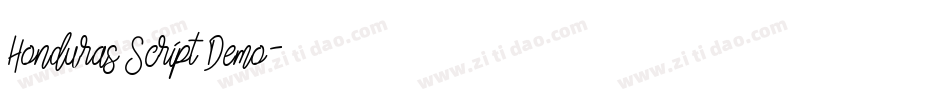 Honduras Script Demo字体转换